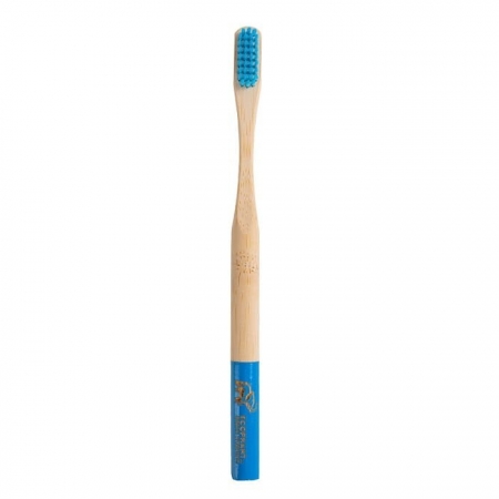 ECOPHANT Szczoteczka bambusowa do zębów niebieska